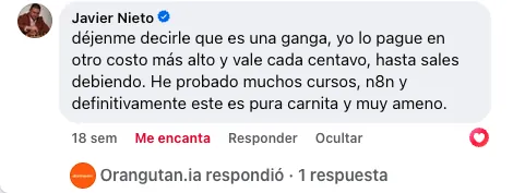 Testimonio de alumno en la comunidad