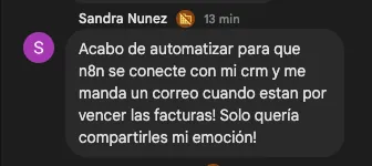 Testimonio de alumno en la comunidad