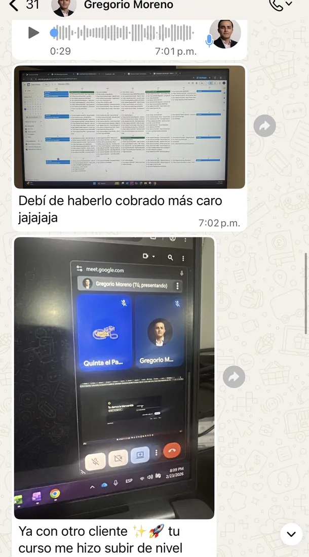 Testimonio de alumno en la comunidad